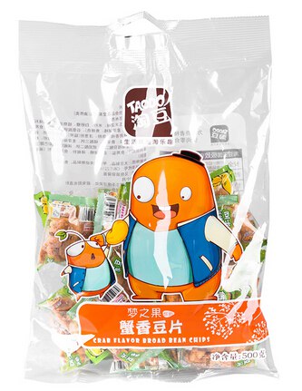 【淘豆】蟹香豆片500g蚕豆瓣胡豆休闲零食品